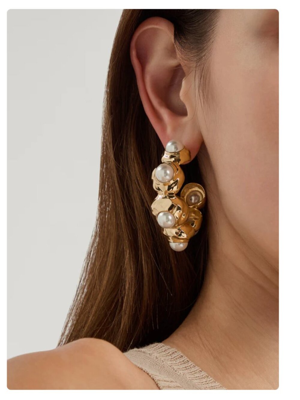 Joanna Laura Constantine Pearl Hoops